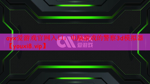 电脑游戏的警察3d模拟器